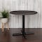 Flash Furniture Round 35.5" W, 35.5" L, 30" H, Laminate Top, Grey GC-M-BLK-15-GRY-GG - alternate 1